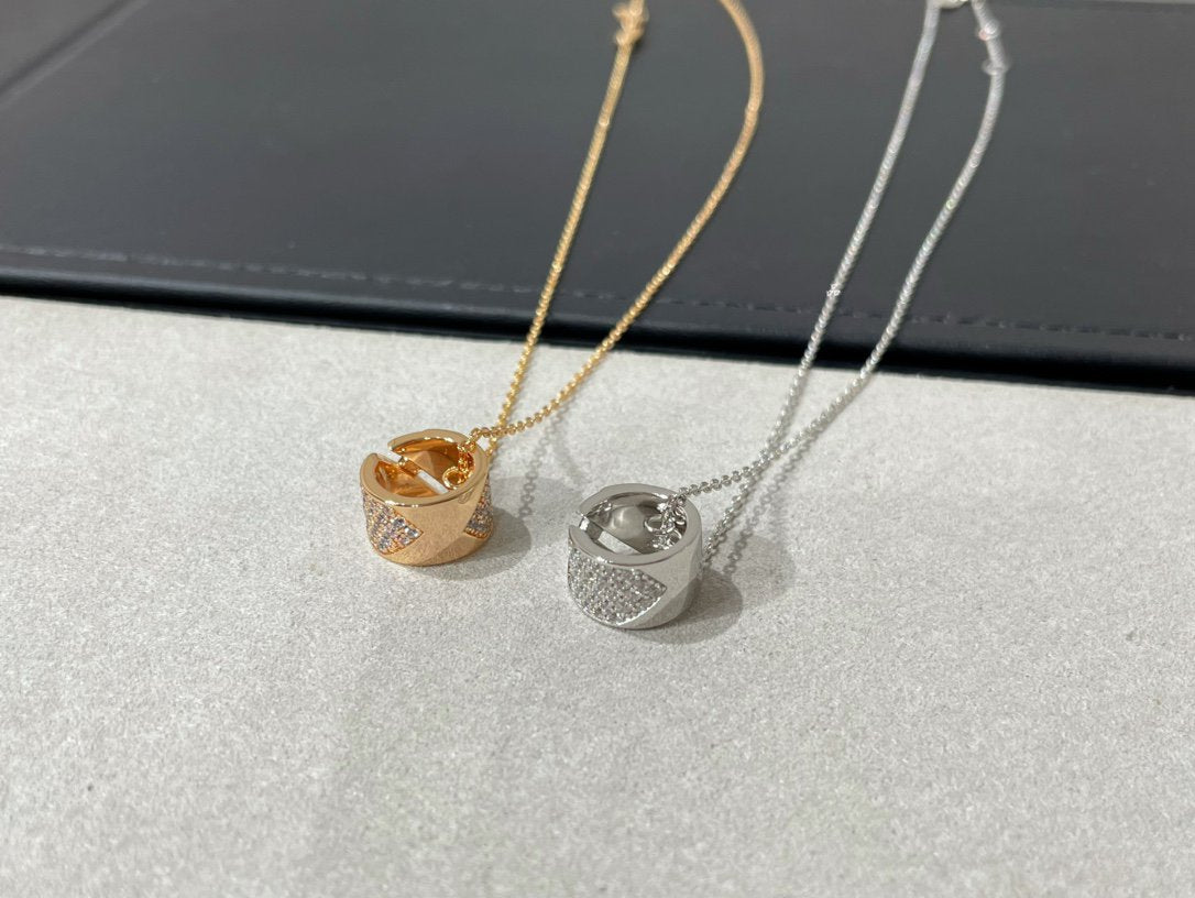 [Mystic]LIENS EVIDENCE DIAMOND PAVED NECKLACE