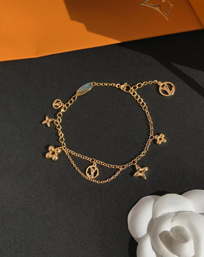 [Mystic]BLOOMING PINK GOLD MOP BRACELET