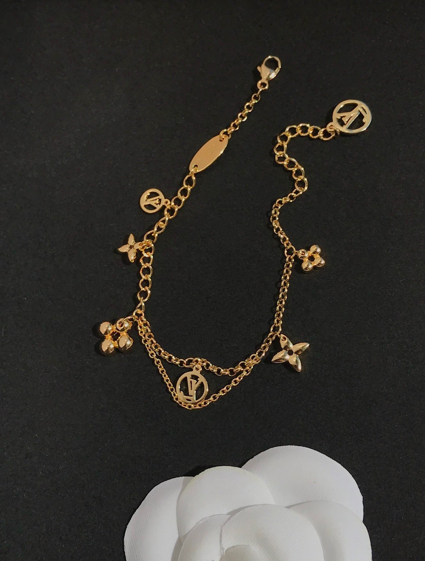 [Mystic]BLOOMING PINK GOLD MOP BRACELET