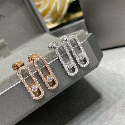 [Mysitc] MOVE UNO STUD DIAMOND PAVED EARRINGS