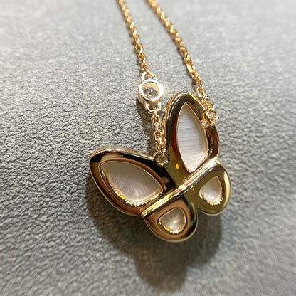 [Mystic]BUTTERFLY MOP DIAMOND NECKLACE