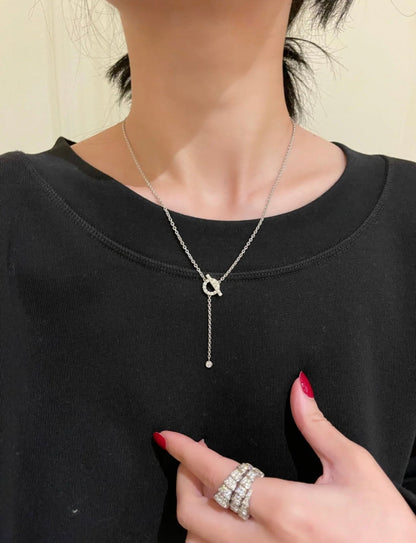 [Mystic]FINESSE SILVER DIAMOND NECKLACE