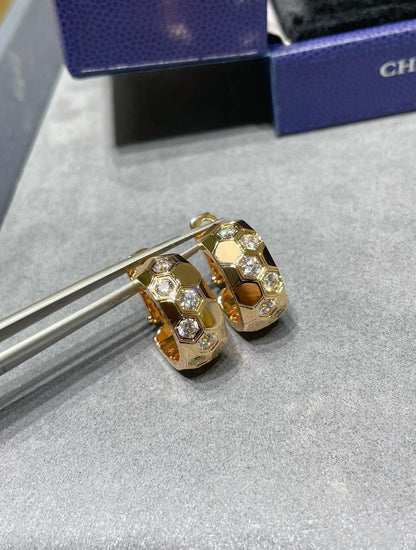 [Mystic]BEE LOVE DIAMOND HOOP EARRINGS