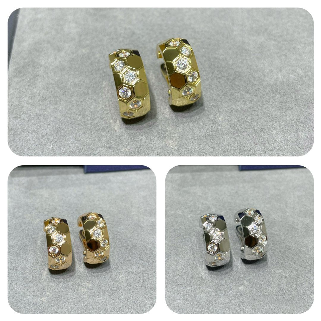 [Mystic]BEE LOVE DIAMOND HOOP EARRINGS