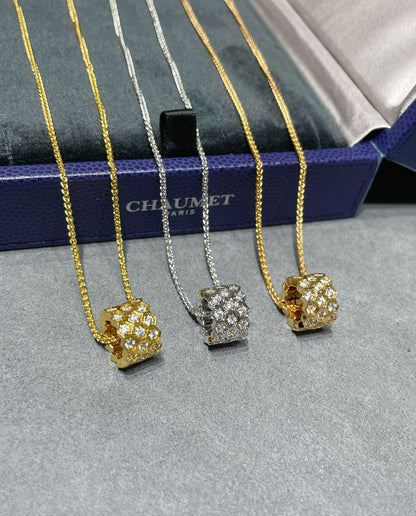 [Mystic]BEE LOVE DIAMOND PAVED 3 ROW NECKLACE