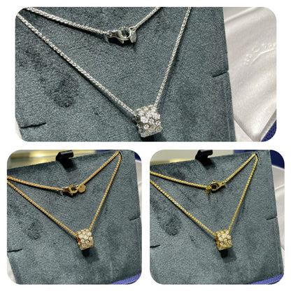 [Mystic]BEE LOVE DIAMOND PAVED 3 ROW NECKLACE