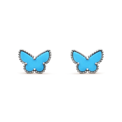 [Mystic]BUTTERFLY TURQUOISE EARRINGS SILVER