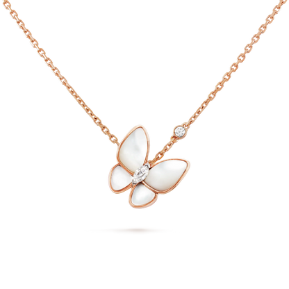 [Mystic]BUTTERFLY MOP DIAMOND NECKLACE