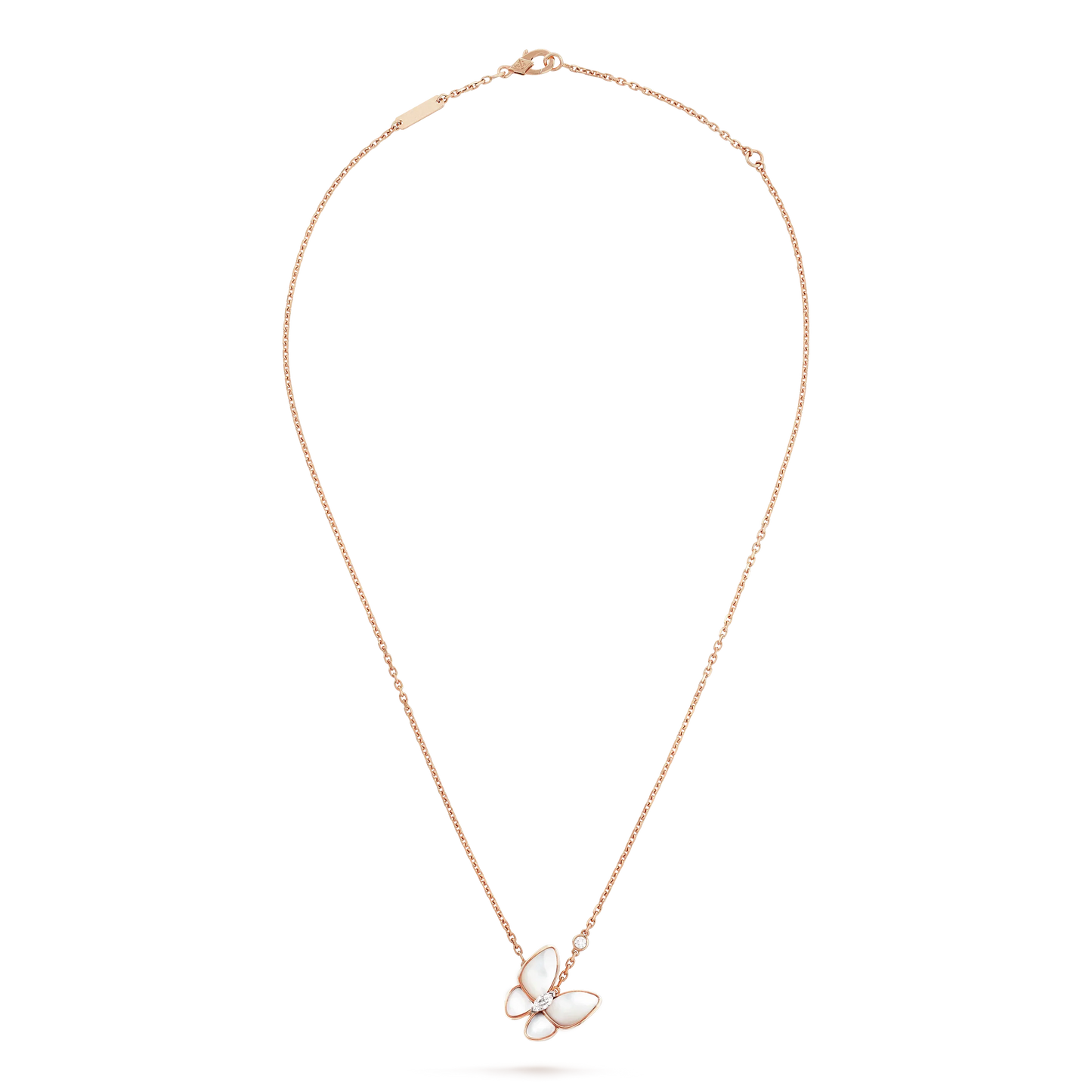 [Mystic]BUTTERFLY MOP DIAMOND NECKLACE