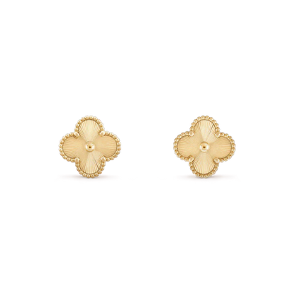 [Mystic]CLOVER MINI 9.5MM LASER EARRINGS