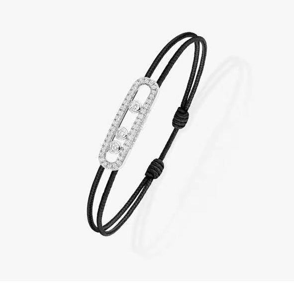 [Mysitc] Messika Care(s) pink cord pavé bracelet