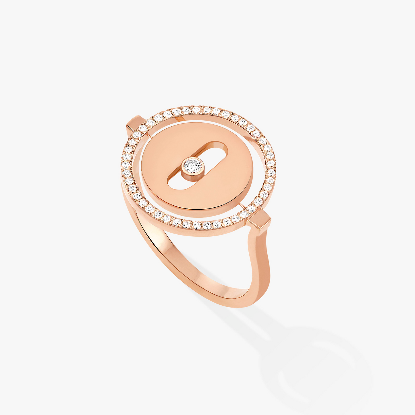 [Mysitc]  MOVE PINK GOLD DIAMOND RING