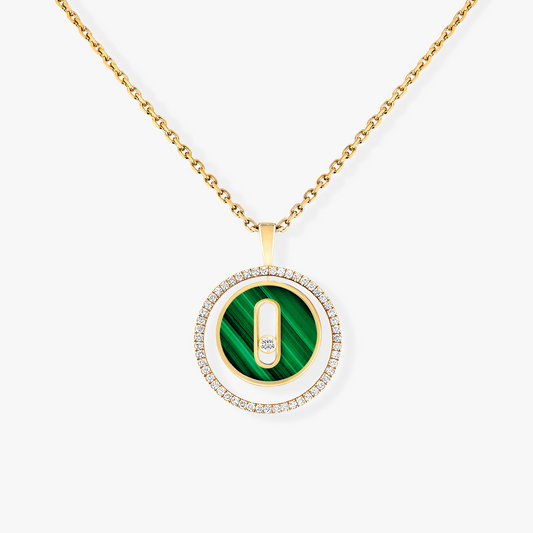 [Mysitc]  MOVE 1 DIAMOND MALACHITE GOLD DIAMOND NECKLACE