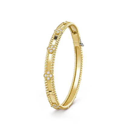 [Mystic]CLOVER BRACELET 4MM DIAMONDS