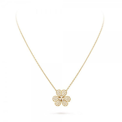 [Mystic]FLOWER DIAMOND NECKLACE