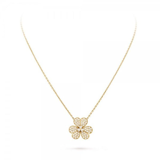 [Mystic]FLOWER DIAMOND NECKLACE