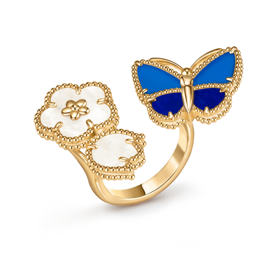 [Mystic]2026 NEW MODEL SPRING LUCKY 3 MOTIF GOLD RING
