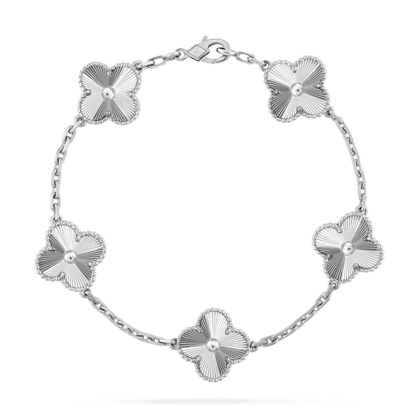 [Mystic]CLOVER SILVER 5 MOTIFS BRACELET