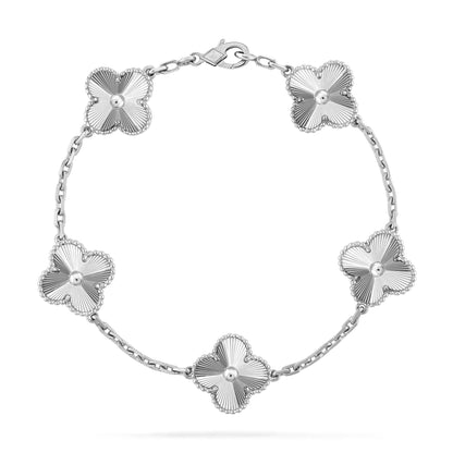 [Mystic]CLOVER SILVER 5 MOTIFS BRACELET