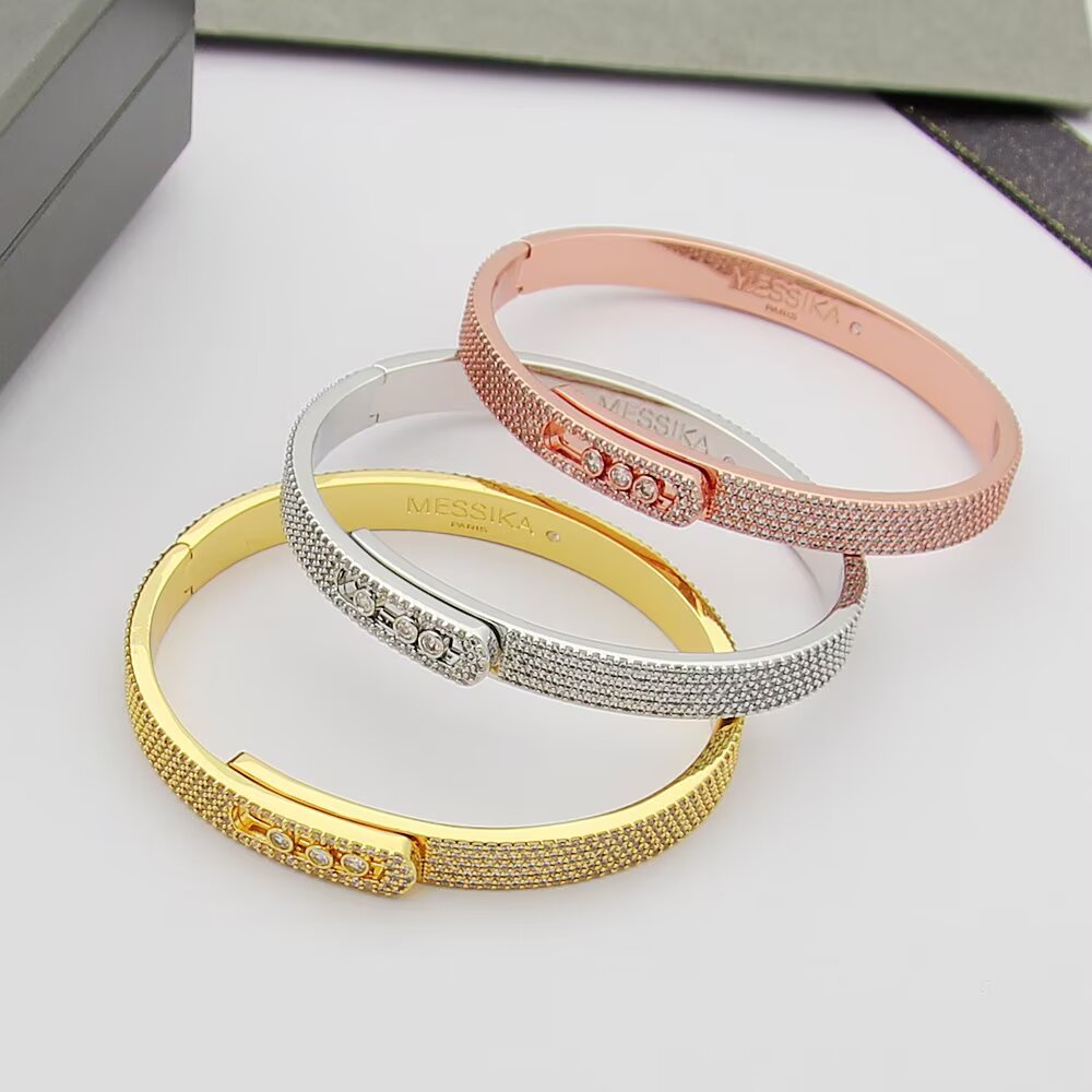 [Mysitc] Move Noa Full Pavé Diamond Bangle Bracelet