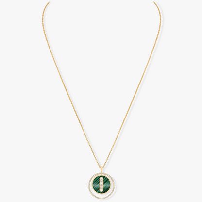 [Mysitc]  MOVE 3 DIAMOND MALACHITE GOLD DIAMOND NECKLACE