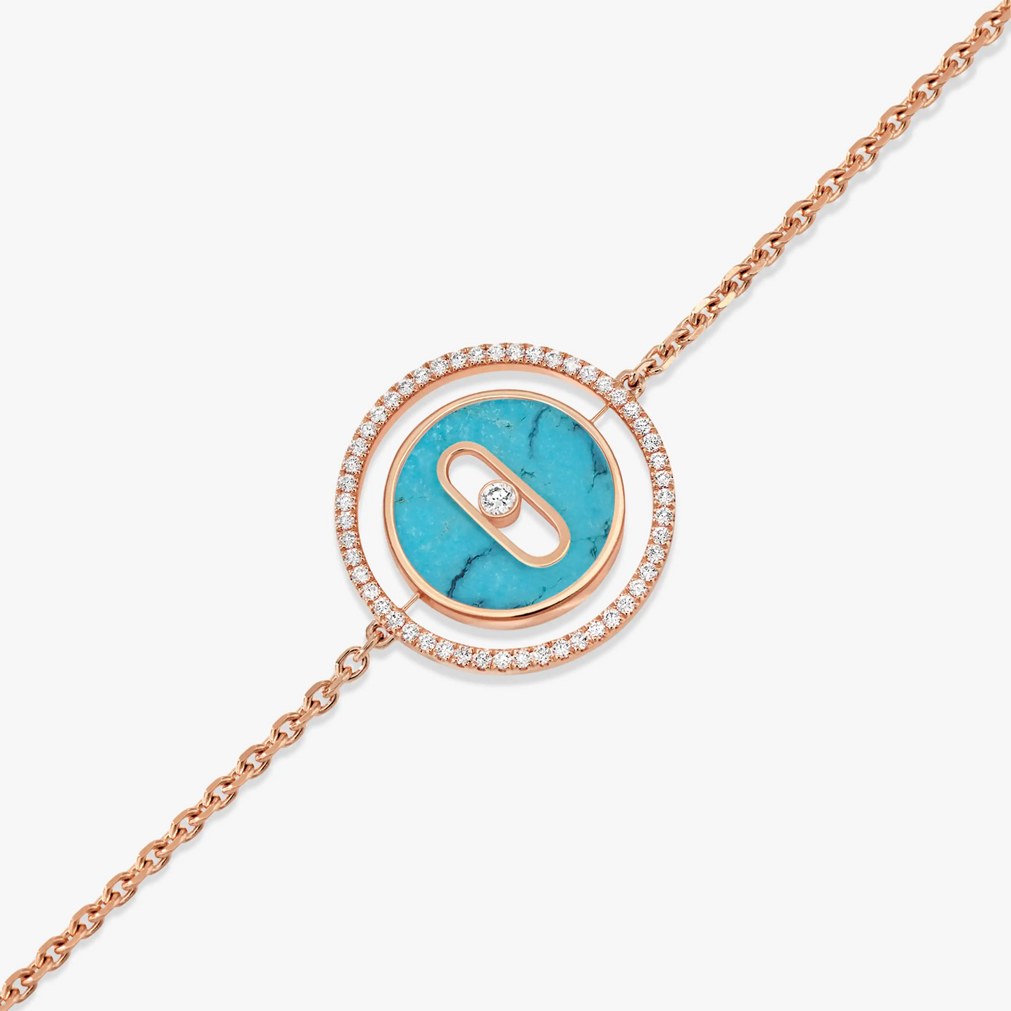 [Mysitc]  MOVE TURQUOISE PINK GOLD DIAMOND BRACELET