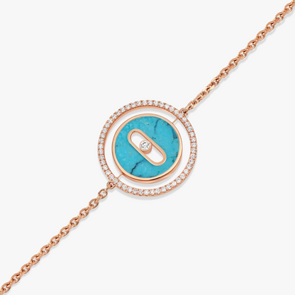 [Mysitc]  MOVE TURQUOISE PINK GOLD DIAMOND BRACELET