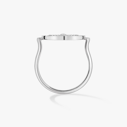 [Mysitc]  MOVE PAVED SILVER DIAMOND RING