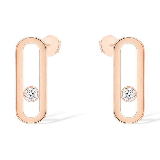 [Mysitc] MOVE UNO SMALL 1 DIAMOND EARRINGS