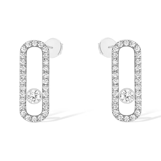 [Mysitc] MOVE UNO STUD DIAMOND PAVED EARRINGS