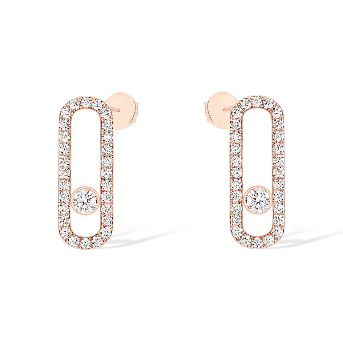 [Mysitc] MOVE UNO STUD DIAMOND PAVED EARRINGS