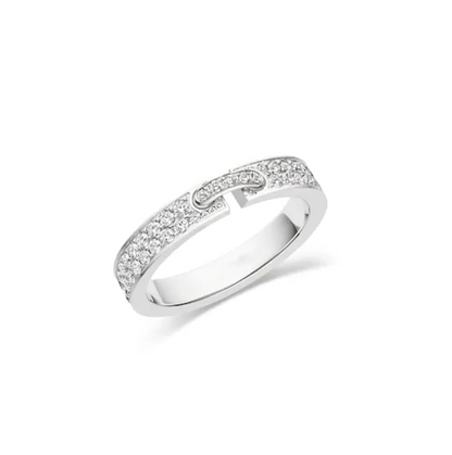 [Mystic Crown]ALLIANCE LIENS VIDENCE PAVED DIAMOND 4MM RING