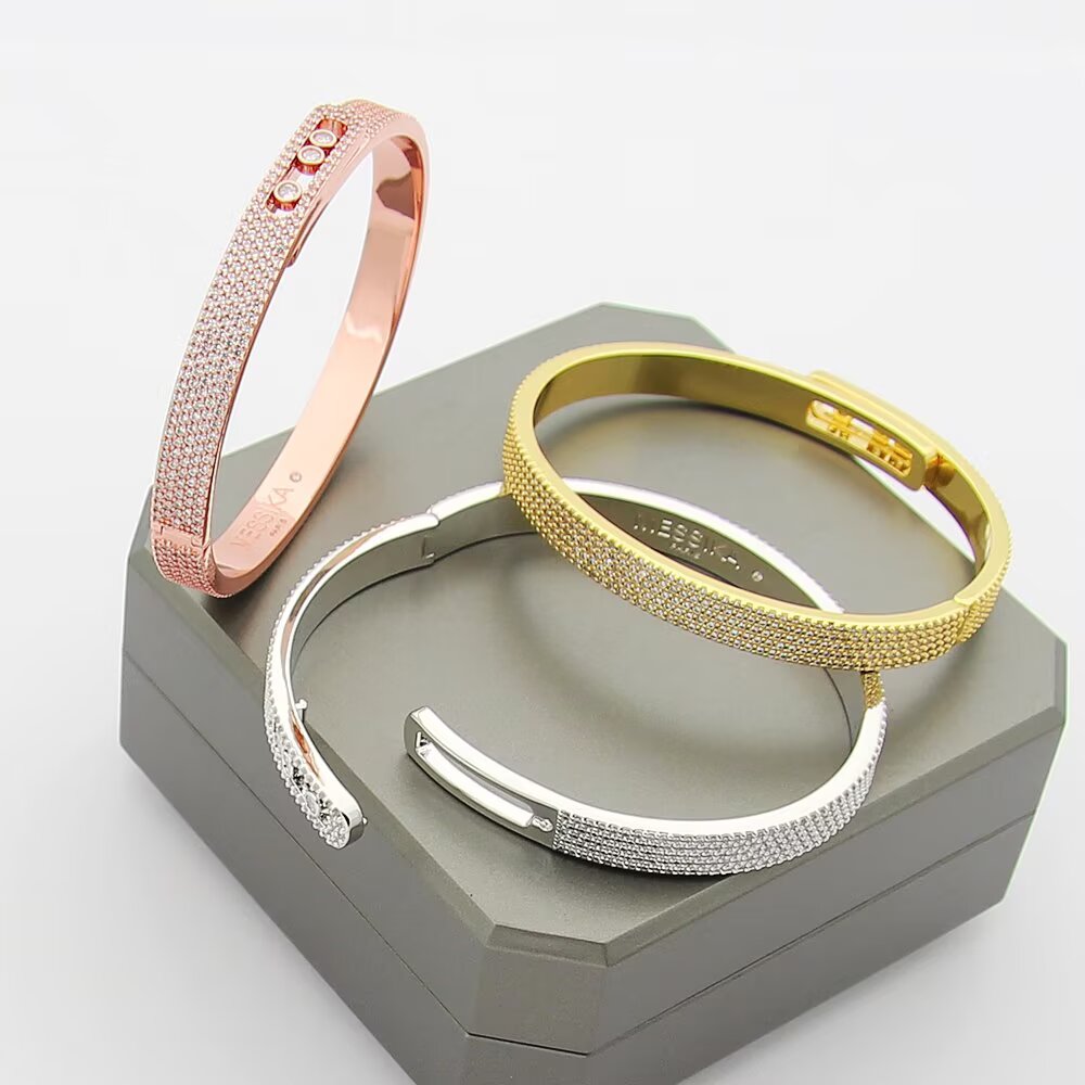 [Mysitc] Move Noa Full Pavé Diamond Bangle Bracelet