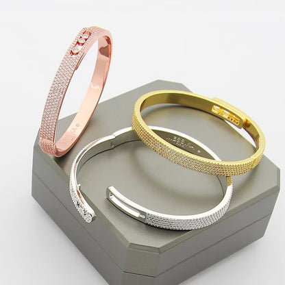 [Mysitc] Move Noa Full Pavé Diamond Bangle Bracelet