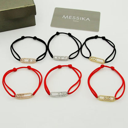 [Mysitc] Messika Care(s) pink cord pavé bracelet