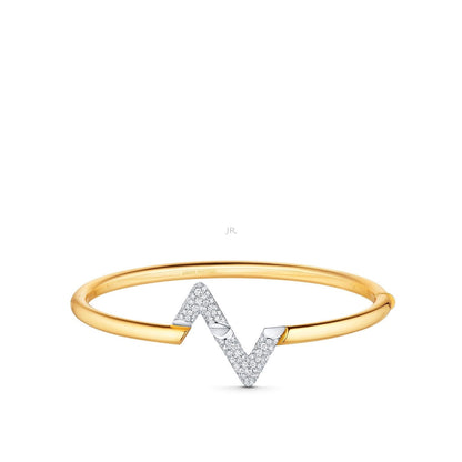 [Mystic]VOLTE UPSITE DOWN GOLD DIAMOND BRACELET