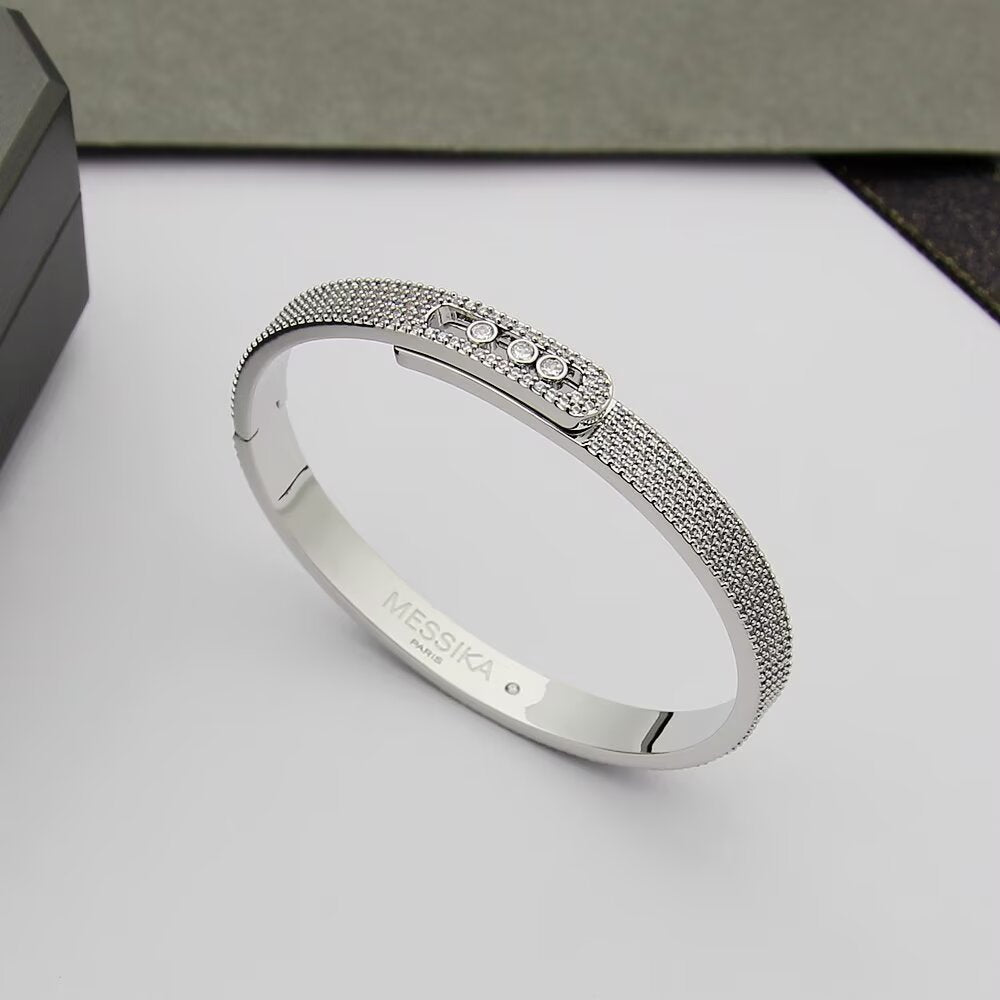 [Mysitc] Move Noa Full Pavé Diamond Bangle Bracelet