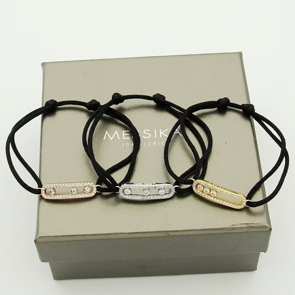 [Mysitc] Messika Care(s) pink cord pavé bracelet