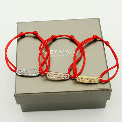 [Mysitc] Messika Care(s) pink cord pavé bracelet