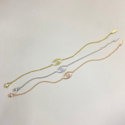 [Mysitc]  Eye Pave-Set Diamond Bracelet
