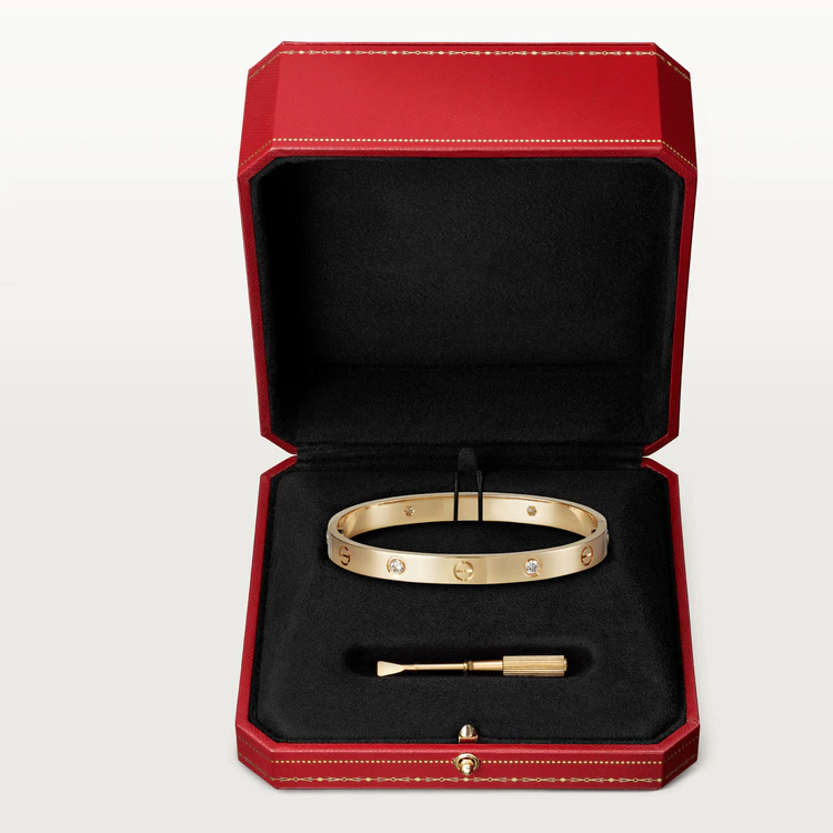 [Mystic]LOVE BRACELET 6.1MM 4 DIAMONDS