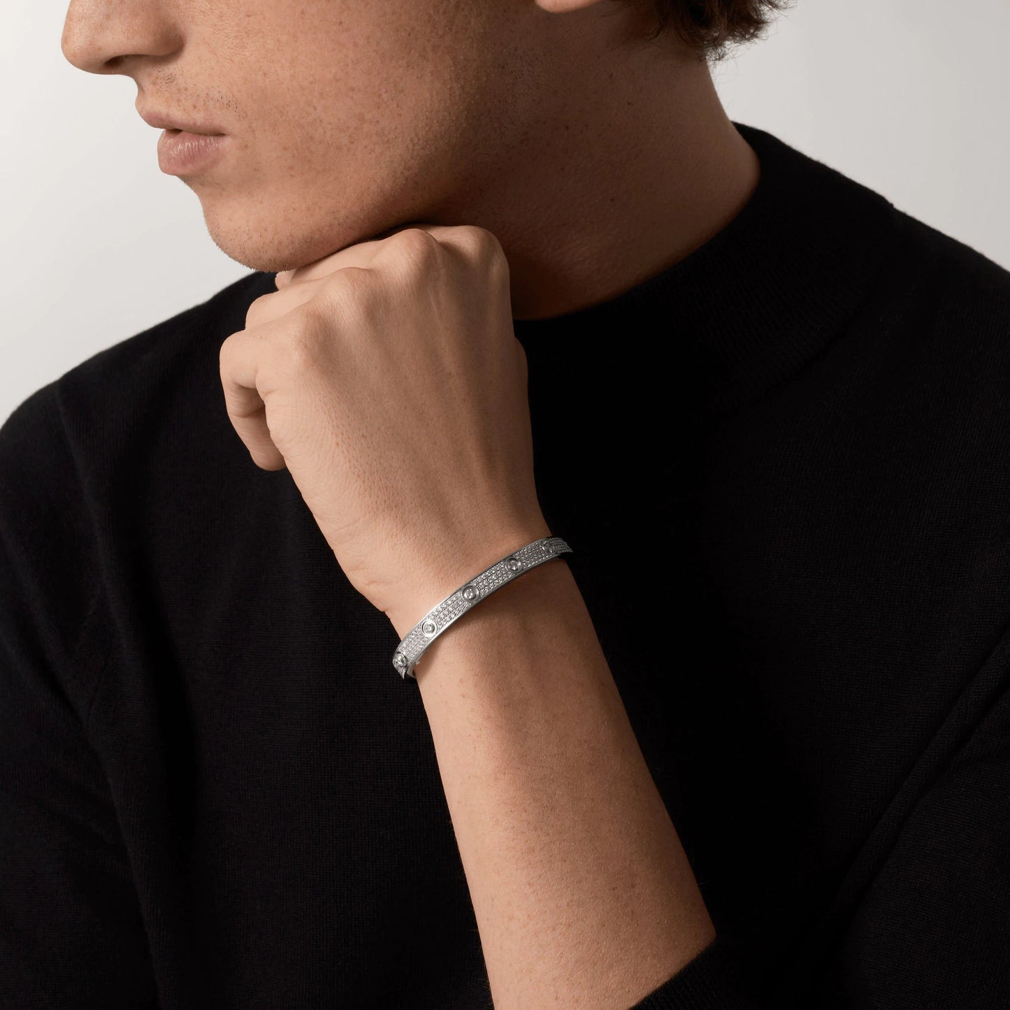 [Mystic]LOVE BRACELET 6.1MM DIAMOND-PAVED 10 BIG DIAMONDS