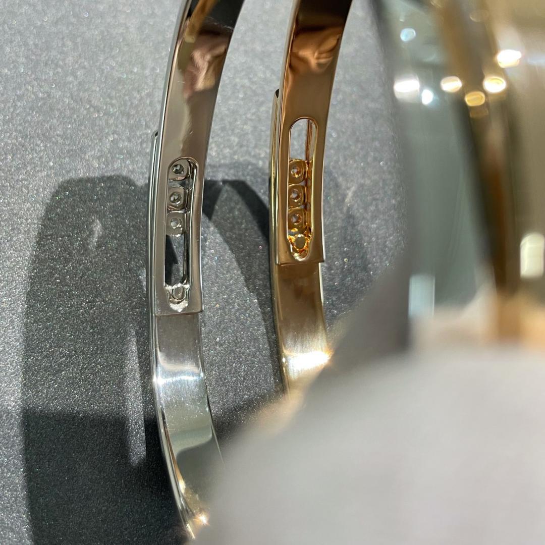 [Mysitc] Move Noa Rose Gold Pavé Diamond Bangle Bracelet