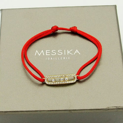 [Mysitc] Messika Care(s) pink cord pavé bracelet