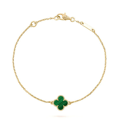 [Mystic]CLOVER BRACELET MALACHITE 1 MOTIF