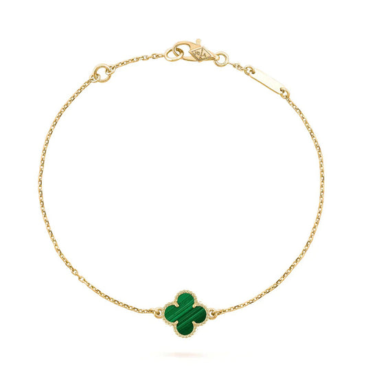 [Mystic]CLOVER BRACELET MALACHITE 1 MOTIF