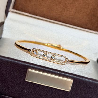 [Mysitc] Move Pavé Diamond Bangle Bracelet M