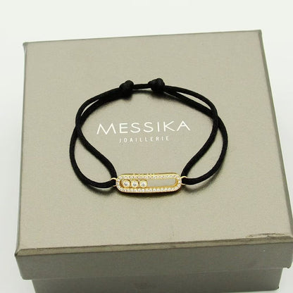 [Mysitc] Messika Care(s) pink cord pavé bracelet
