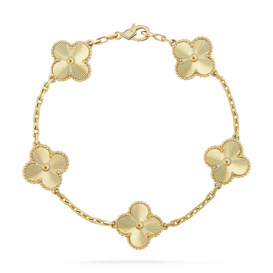 [Mystic Crown]CLOVER 5 FLOWERS LASER BRACELET