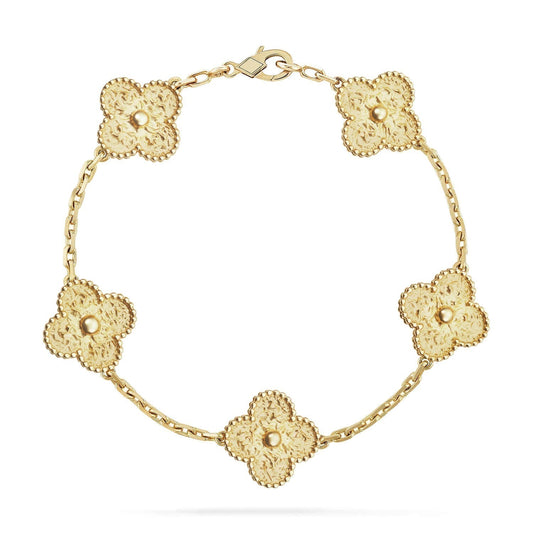 [Mystic]CLOVER 5 MOTIFS BRONZING BRACELET